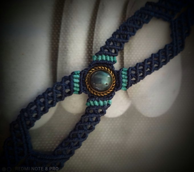 Bracelet labradorite unisexe 