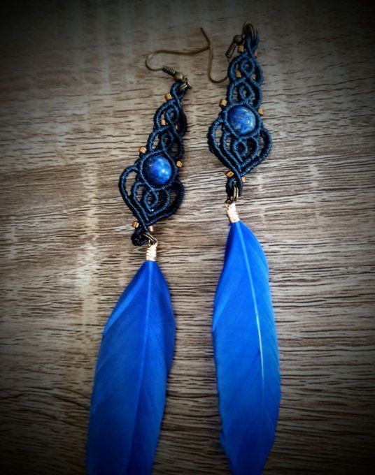 Boucles d'oreilles lapis-lazuli