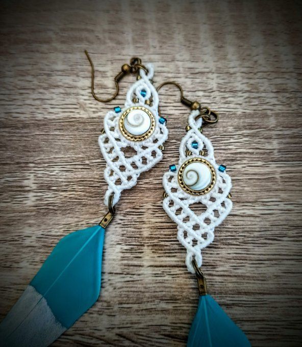 Boucles d oreilles oeil de shiva